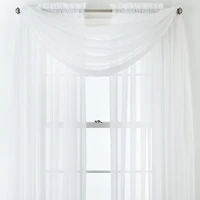Home Expressions Rod Pocket Sheer Single Curtain Panel