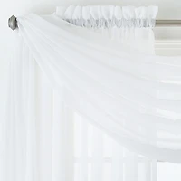 Home Expressions Rod Pocket Sheer Single Curtain Panel