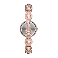 Geneva Womens Crystal Accent Rose Goldtone 2-pc. Watch Boxed Set Fmdjset039