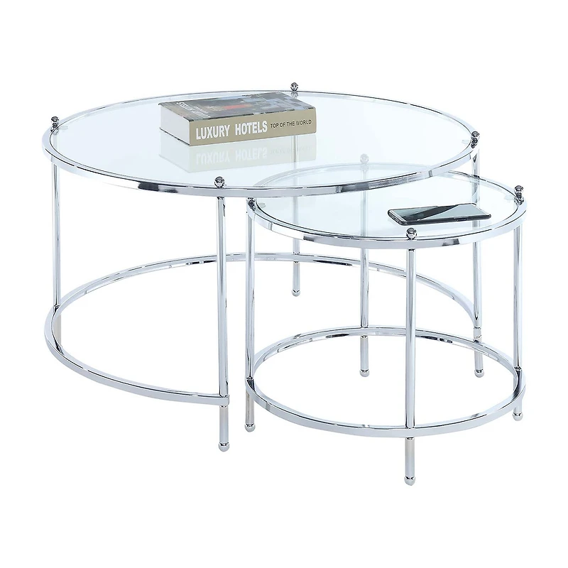 Convenience Concepts Metal Coffee Table