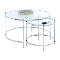 Convenience Concepts Metal Coffee Table