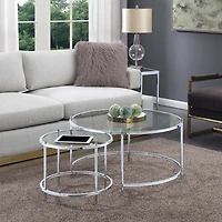 Convenience Concepts Metal Coffee Table