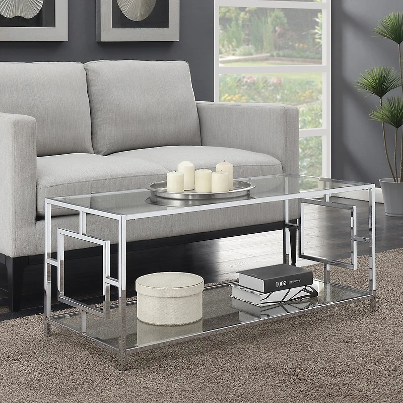 Convenience Concepts Metal Coffee Table