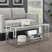 Convenience Concepts Metal Coffee Table