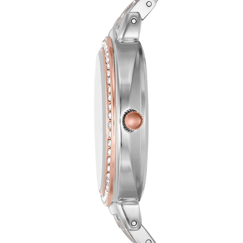 Geneva Womens Crystal Accent Two Tone Bracelet Watch Fmdjm236