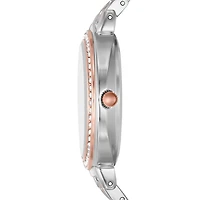 Geneva Womens Crystal Accent Two Tone Bracelet Watch Fmdjm236