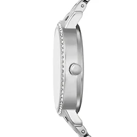 Geneva Ladies Womens Crystal Accent Silver Tone Bracelet Watch Fmdjm239