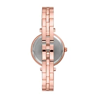 Geneva Womens Crystal Accent Rose Goldtone 2-pc. Watch Boxed Set Fmdjset068