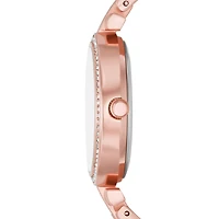 Geneva Womens Crystal Accent Rose Goldtone 2-pc. Watch Boxed Set Fmdjset068