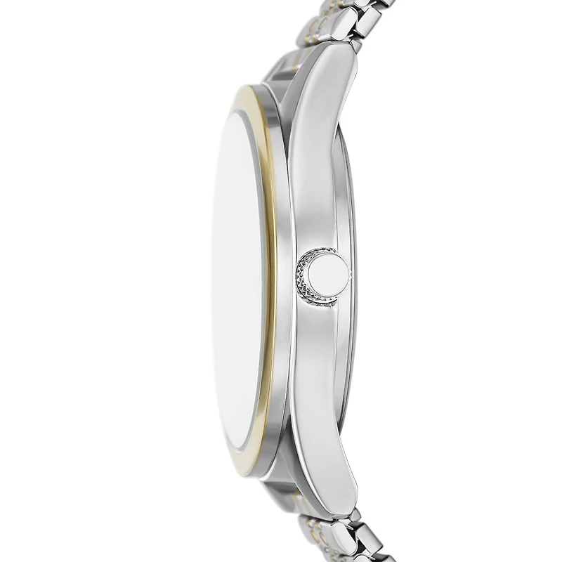 Mens Two Tone Stainless Steel Expansion Watch Fmdjo234