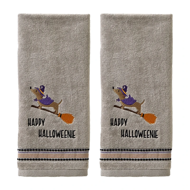 Saturday Knight Happy Halloweenie 2-pc. Hand Towel