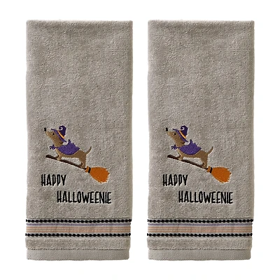 Saturday Knight Happy Halloweenie 2-pc. Hand Towel