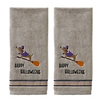 Saturday Knight Happy Halloweenie 2-pc. Hand Towel