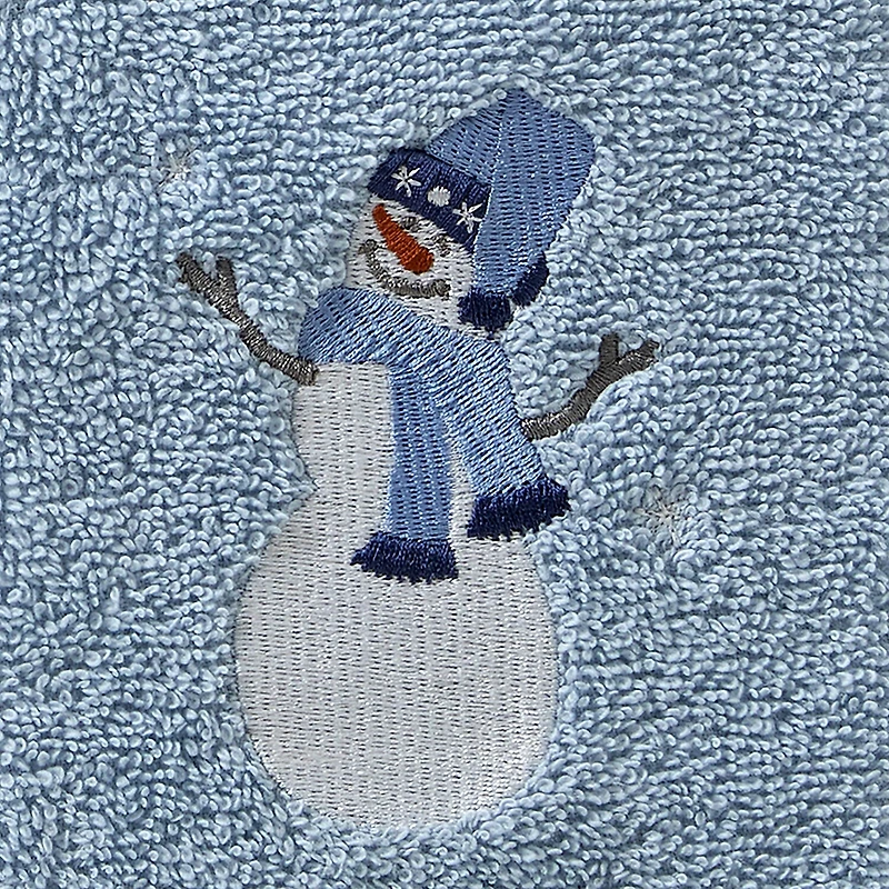 Saturday Knight Snowman Sled 2-pc. Hand Towel