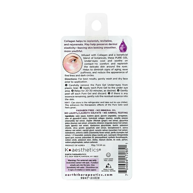 Earth Therapeutics Infused Collagen Pure Gel Undereye