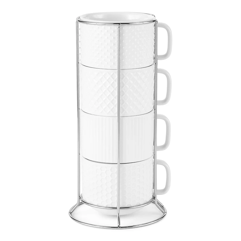 Home Expressions Porcelain 4-pc. Coffee Mug