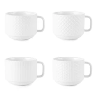 Home Expressions Porcelain 4-pc. Coffee Mug