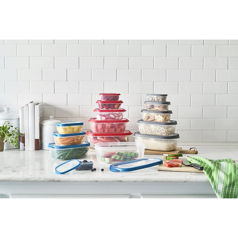 Farberware Vented Nesting 10-pc. Plastic Stackable Food Container