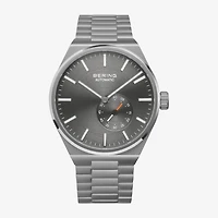 Bering Mens Automatic Gray Stainless Steel Bracelet Watch 19441-777