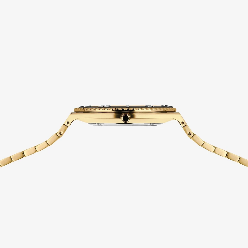 Bering Mens Gold Tone Stainless Steel Bracelet Watch 18940-732