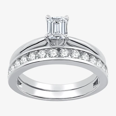 I Said Yes (H-I / I1) Womens 1 CT. T.W. Lab Grown White Diamond Sterling Silver Bridal Set