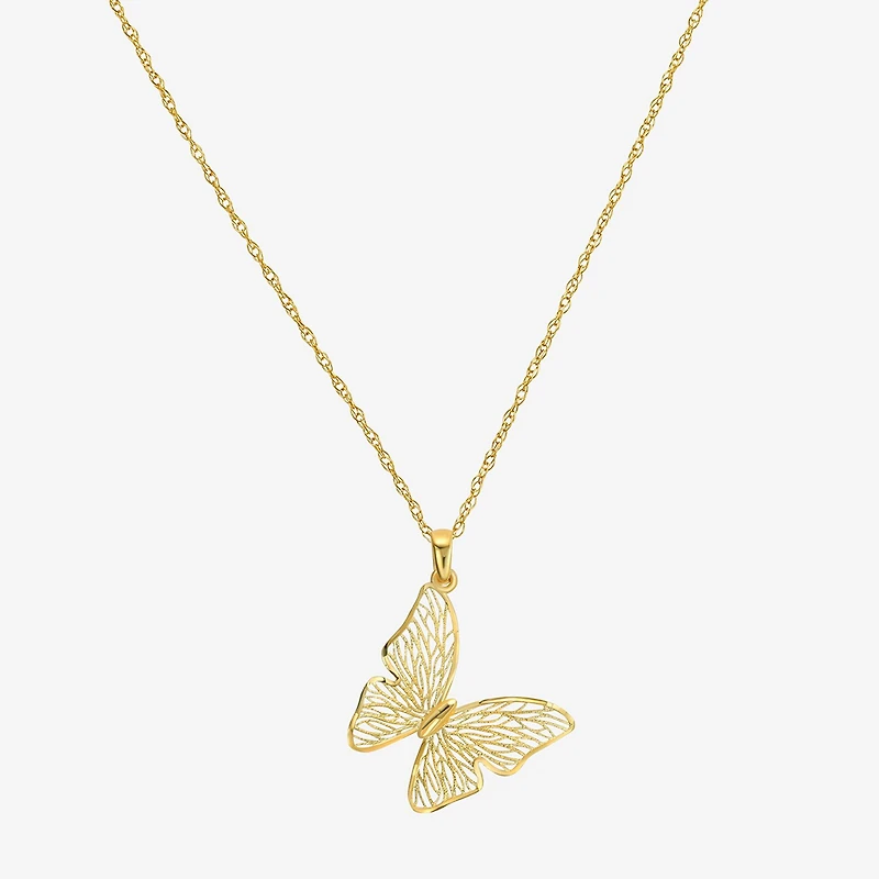 Made in Italy Womens 14K Gold Butterfly 2-pc. Jewelry Set