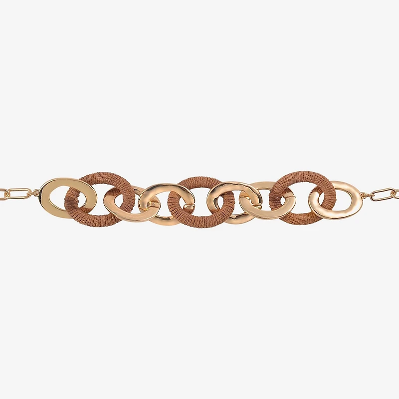 Mixit Gold Tone Womens 18 Inch Link Necklace