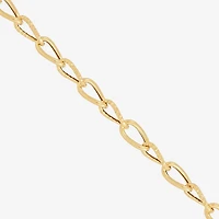 Mia Oro Womens 14K Gold 20 Inch Cable Chain Necklace