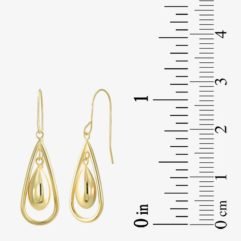 Womens 14K Gold Drop Earrings