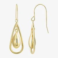 Womens 14K Gold Drop Earrings