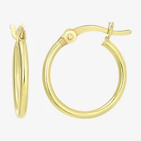 Womens 24K Gold Over Silver Round 3 Pair Earring Set