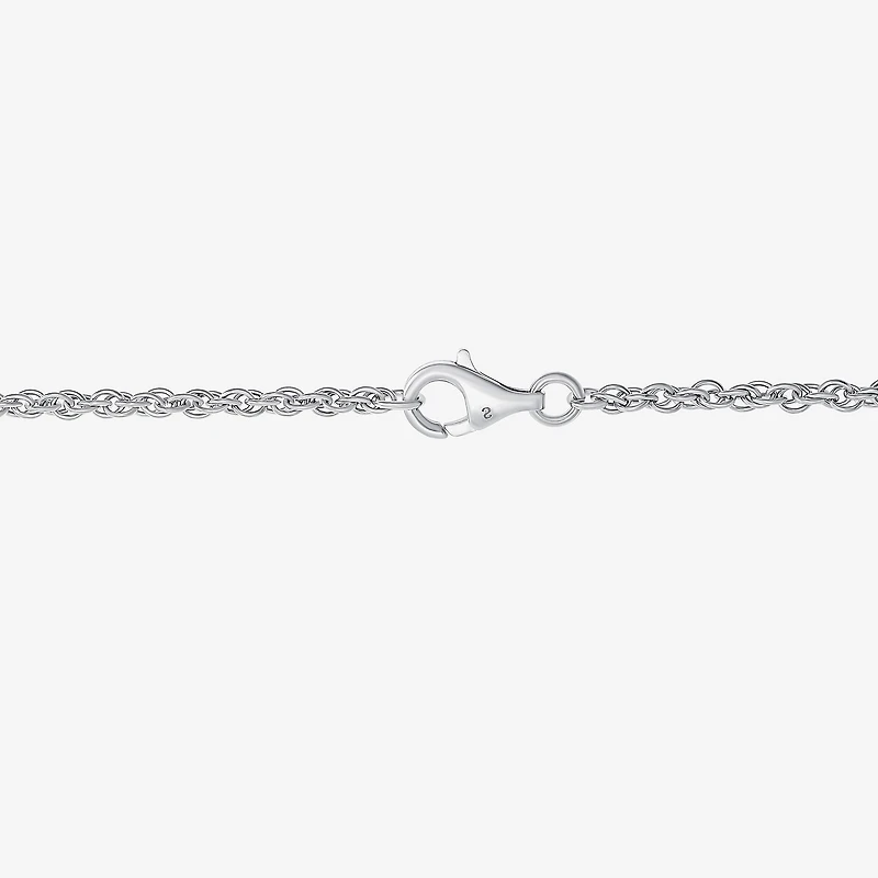 Sacered Heart Of Jesus Mens Sterling Silver 24 Inch Pendant Necklace