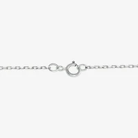 Diamonart Womens White Cubic Zirconia Sterling Silver Cross Heart 18 Inch Pendant Necklace
