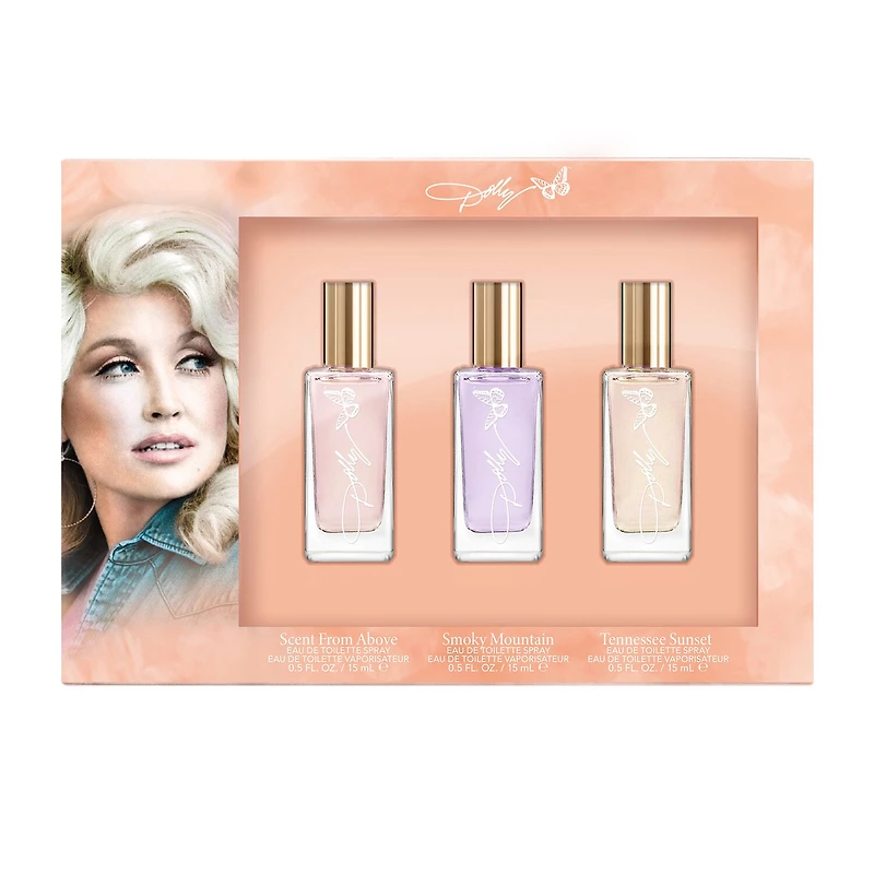 Dolly Parton Omni Eau De Toilette 3-Pc Gift Set ($45 Value) Perfume Set