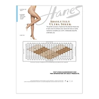 Hanes Absolutely Ultra Sheer Control Top Pantyhose 707