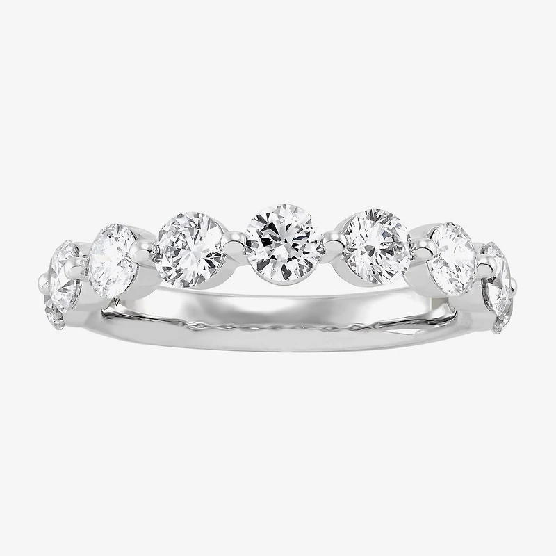 Limited Quantities! (H-I / Si1-Si2) 9-Stone Womens 3MM 1 5/8 CT. T.W. Lab Grown White Diamond 14K Gold Anniversary Wedding Band