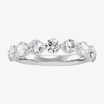 Limited Quantities! (H-I / Si1-Si2) 9-Stone Womens 3MM 1 5/8 CT. T.W. Lab Grown White Diamond 14K Gold Anniversary Wedding Band