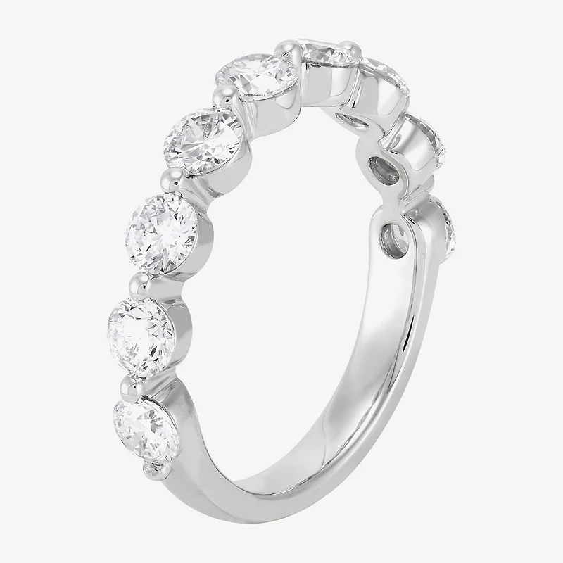 Limited Quantities! (H-I / Si1-Si2) 9-Stone Womens 3MM 1 5/8 CT. T.W. Lab Grown White Diamond 14K Gold Anniversary Wedding Band
