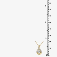 Womens 3/8 CT. T.W. Lab Grown White Diamond 14K Gold Over Silver Sterling Silver Infinity 18 Inch Pendant Necklace