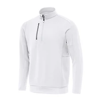 Antigua Generation Mens Mock Neck Long Sleeve Active Quarter-Zip Pullover