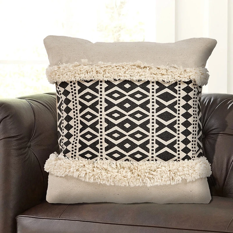 LR Home Ola Modern Square Throw Pillow