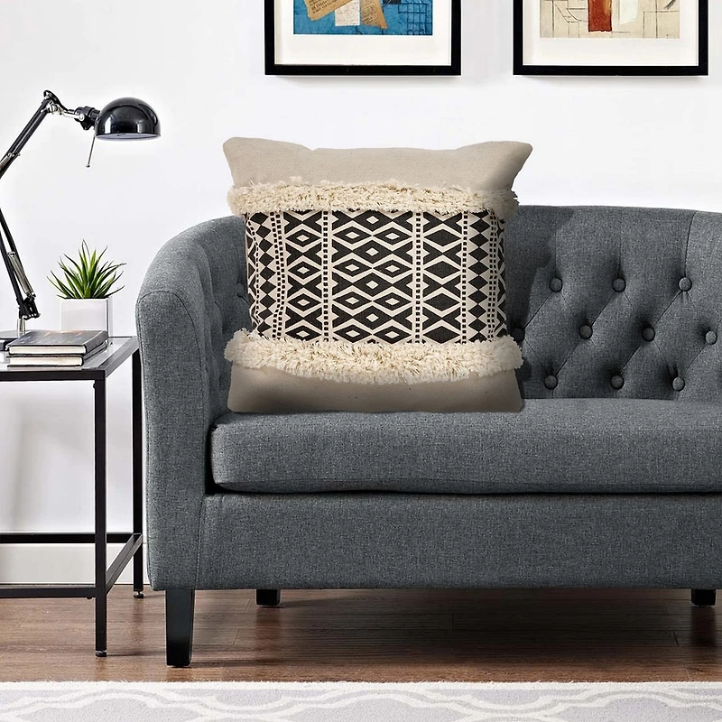 LR Home Ola Modern Square Throw Pillow