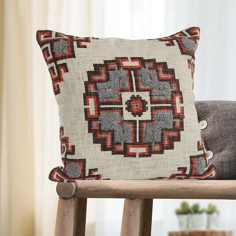 LR Home Pinki Transit Square Throw Pillow