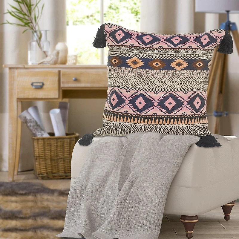 LR Home Mina Bohemian Square Throw Pillow