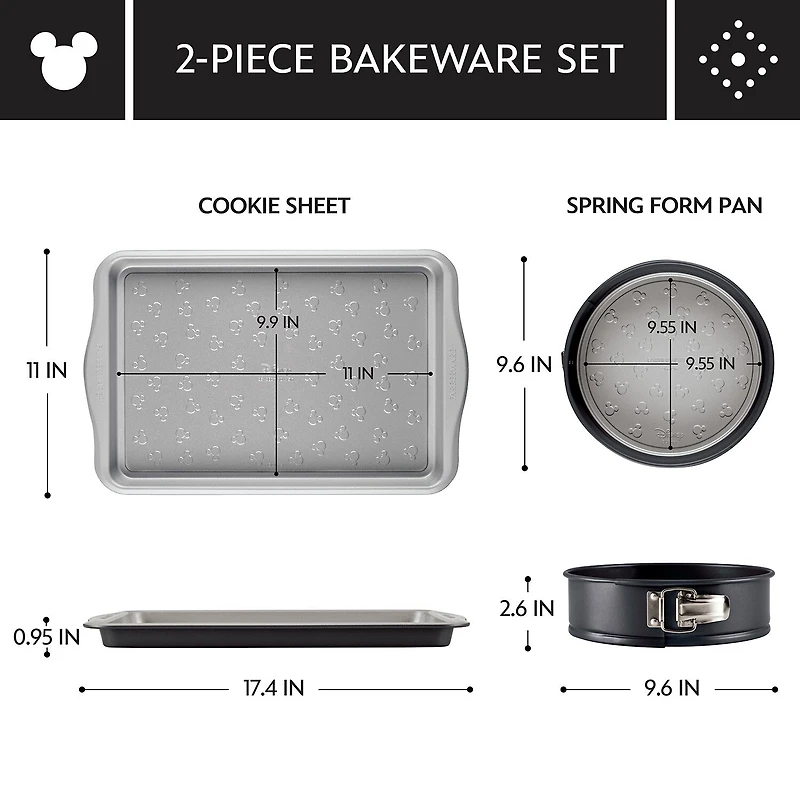 Farberware Disney Bake with Mickey Mouse 2-pc. Bakeware Set