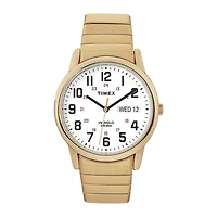 Timex® Easy Reader Mens Gold-Tone Stainless Steel Expansion Strap Watch T204719J