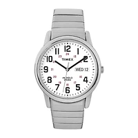 Timex® Easy Reader Mens Stainless Steel Expansion Strap Watch T2N0919J