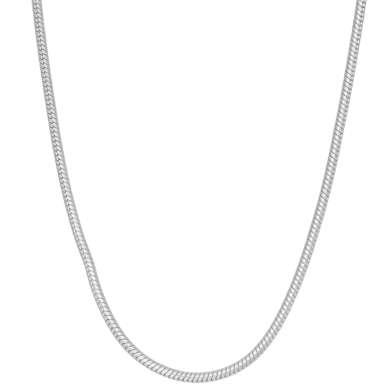 Unisex Adult Sterling Silver 24 Inch Chain Necklace
