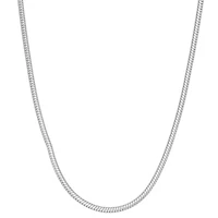 Unisex Adult Sterling Silver 24 Inch Chain Necklace