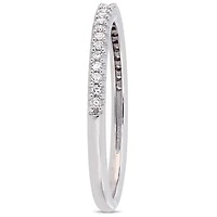 Womens 1/8 CT. T.W. Natural White Diamond 14K Gold Wedding Band